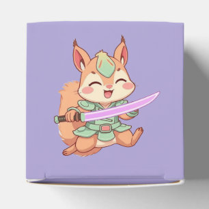 Ballotins Samouraï écureuil kawaii.
