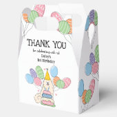 Ballotins Samoyed Chien Anniversaire Merci Ballotin (Ouvert)