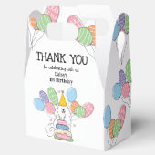 Ballotins Samoyed Chien Anniversaire Merci Ballotin (Ouvert)