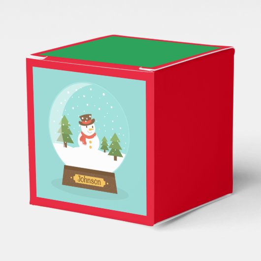 Ballotins S'AMUSER ! Boîte cadeau Snowman - Personnalisée -A (Verso)