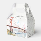 Ballotins San Francisco Golden Gate Bridge Landscape Wedding (Arrière)