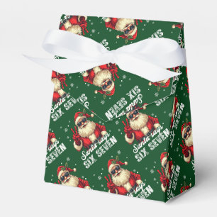 Ballotins Santa dit SIX SEPT – Mème de Noël drôle