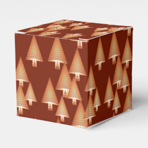 Ballotins Sapins de Noël métalliques modernes - cuivre