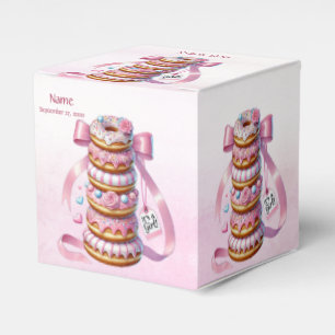 Ballotins Saupoudrer les beignets Ballotin de ruban rose