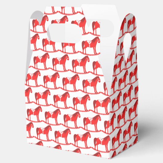 Ballotins Scandinave Noël Cheval Rocking Motif (Ouvert)