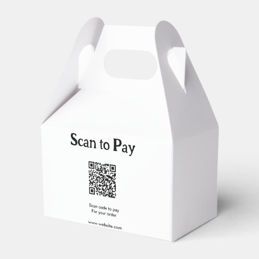 Ballotins Scanner pour payer la commande QR code ajouter un (Arrière)