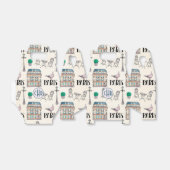 Ballotins Scène de la rue de Paris | Monogramme aquarelle (Déplié)