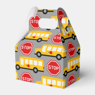Ballotins School Bus and Stop Sign