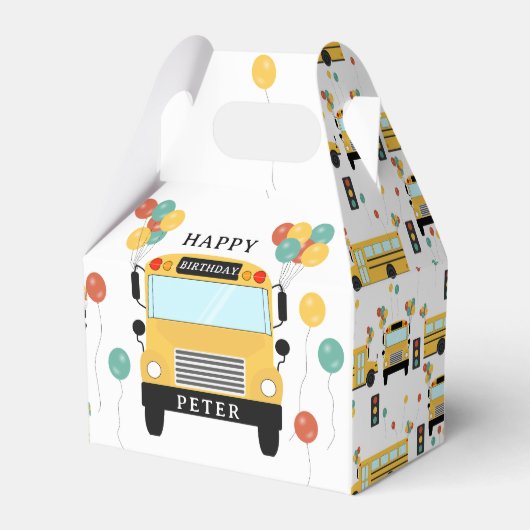 Ballotins School Bus Kids Birthday Party (Verso)