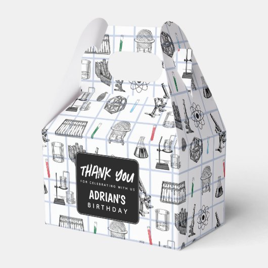 Ballotins Science Chimie Scientifique Thème de fête d'annive (Verso)