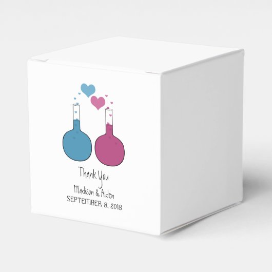 Ballotins Science de l'amour Mariage Favor Boxes (Verso)