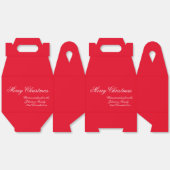 Ballotins Script classique de Noël élégant Nom de famille Ro (Déplié)