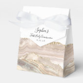 Ballotins Script d'agate d'or ivoire première communion (Verso)