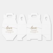 Ballotins Script d'amour Parties scintillant or Luxe Mariage (Déplié)