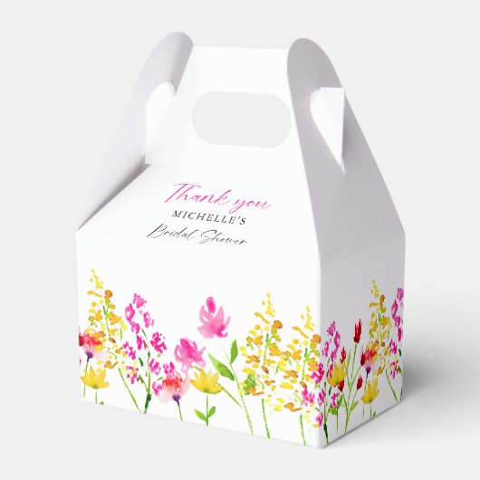 Ballotins Script de mariage personnalisé avec des fleurs sau (Verso)