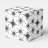 Ballotins Script Joyeux Noël Flocons de Neige Noirs   (Arrière)