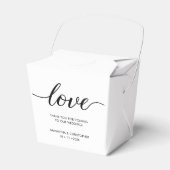 Ballotins ScrIpt Mariage d'amour simple et élégant personnal (Verso)