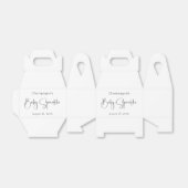 Ballotins Script moderne Baby Sprinkle Ballotin (Déplié)