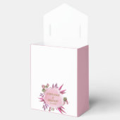 Ballotins Script rose violet Floral moderne Mariage Merci (Ouvert)