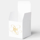 Ballotins Script tourbillonnant Calligraphie Aimer Or sur No (Ouvert)