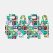 Ballotins Seamless Merry Christmas Snowflake dark green colo (Déplié)