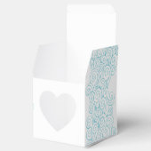 Ballotins Seastar tourbillon aqua blanc boîte de faveur mari (Ouvert)