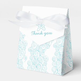 Ballotins Seastar tourbillon aqua blanc mariage boîte de ten