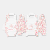 Ballotins Seastar tourbillon aqua blanc mariage faveur boîte (Déplié)