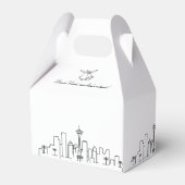 Ballotins Seattle, Washington | Mariage Skyline urbain (Arrière)