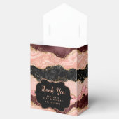 Ballotins Séquins noir et rose Agate Anniversaire Merci (Ouvert)