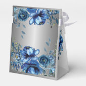 Ballotins Sérénité argentée : Bliss Floraux Bleus (Arrière)