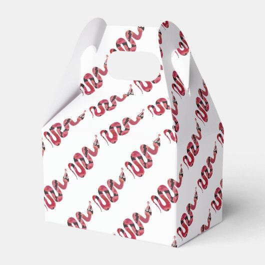 Ballotins Serpent noir et rouge Silhouette (Verso)