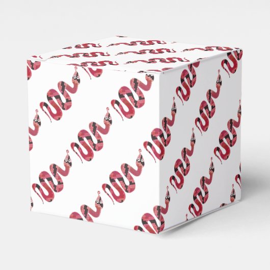 Ballotins Serpent noir et rouge Silhouette (Verso)