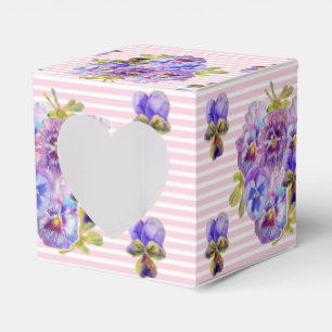 Ballotins Shabby Rose Rose Floral Tea Party Purple Favoriser