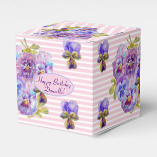Ballotins Shabby Rose Rose Floral Tea Party Purple Favoriser