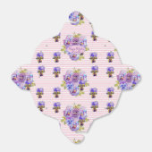 Ballotins Shabby Rose Rose Floral Tea Party violet (Déplié)