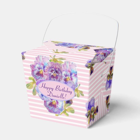 Ballotins Shabby Rose Rose Floral Tea Party violet (Verso)