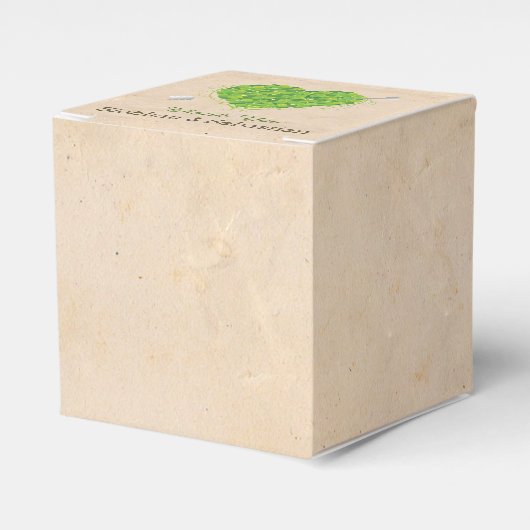 Ballotins Shamrock Mariage irlandais Heart (Verso)