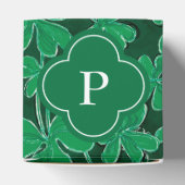 Ballotins Shamrock monogramme initial (Haut)