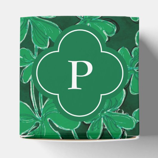 Ballotins Shamrock monogramme initial (Haut)