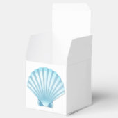 Ballotins Shell Beach Bleu Nautique Soirée de mariage élégan (Ouvert)