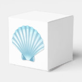 Ballotins Shell Beach Bleu Nautique Soirée de mariage élégan (Arrière)