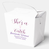 Ballotins She's a catch champagne bottle bachelorette weeken (Verso)