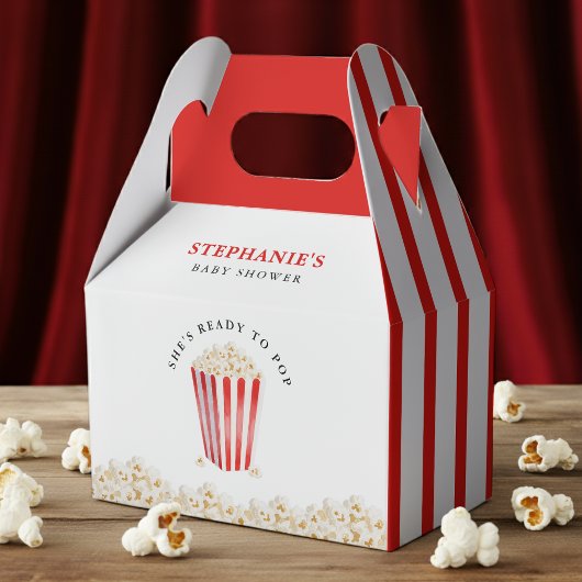 Ballotins She's Ready To Pop Baby Shower Popcorn