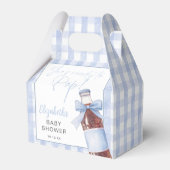 Ballotins She's Ready To Pop Blue Bow Baby Shower (Arrière)