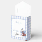 Ballotins She's Ready To Pop Blue Bow Baby Shower (Ouvert)