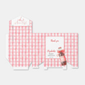 Ballotins She's Ready To Pop Red Bow Baby Shower (Déplié)