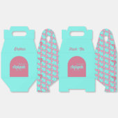 Ballotins SHRIMPLEMENT Turquoise rose, Bébé fille Baby showe (Déplié)