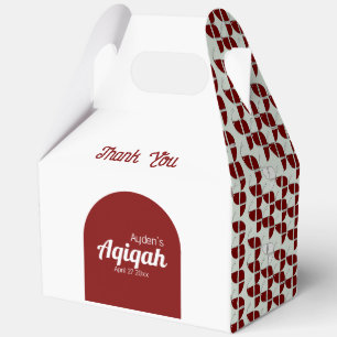 Ballotins SHRIMPLY White Red Motif, Baby shower Aqiqah