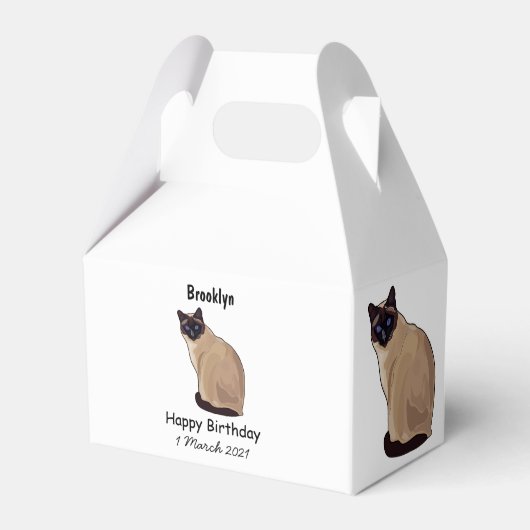 Ballotins Siamese cat cartoon (Verso)